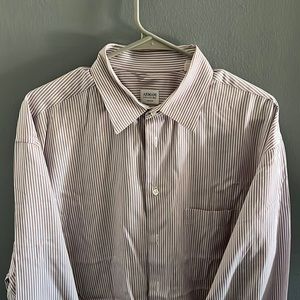 Armani Collezioni pinstripe shirt size 17 1/2